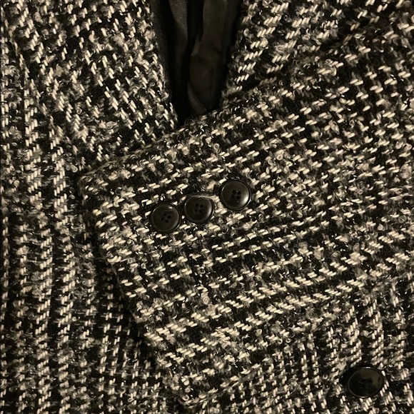 Black Gray and White Tweed Blazer - Picture 3 of 3